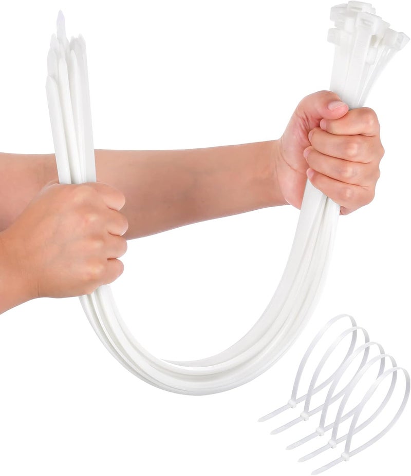 WLEAD Large Zip Ties Heavy Duty Outdoor 24 inch (50 Pack), Heavy Duty Zip Ties 120 lbs Tensile Strength Outdoor UV Resistant,Awnings Tying Branches Bundling of Crops Fixed Water Pipes - Image 1